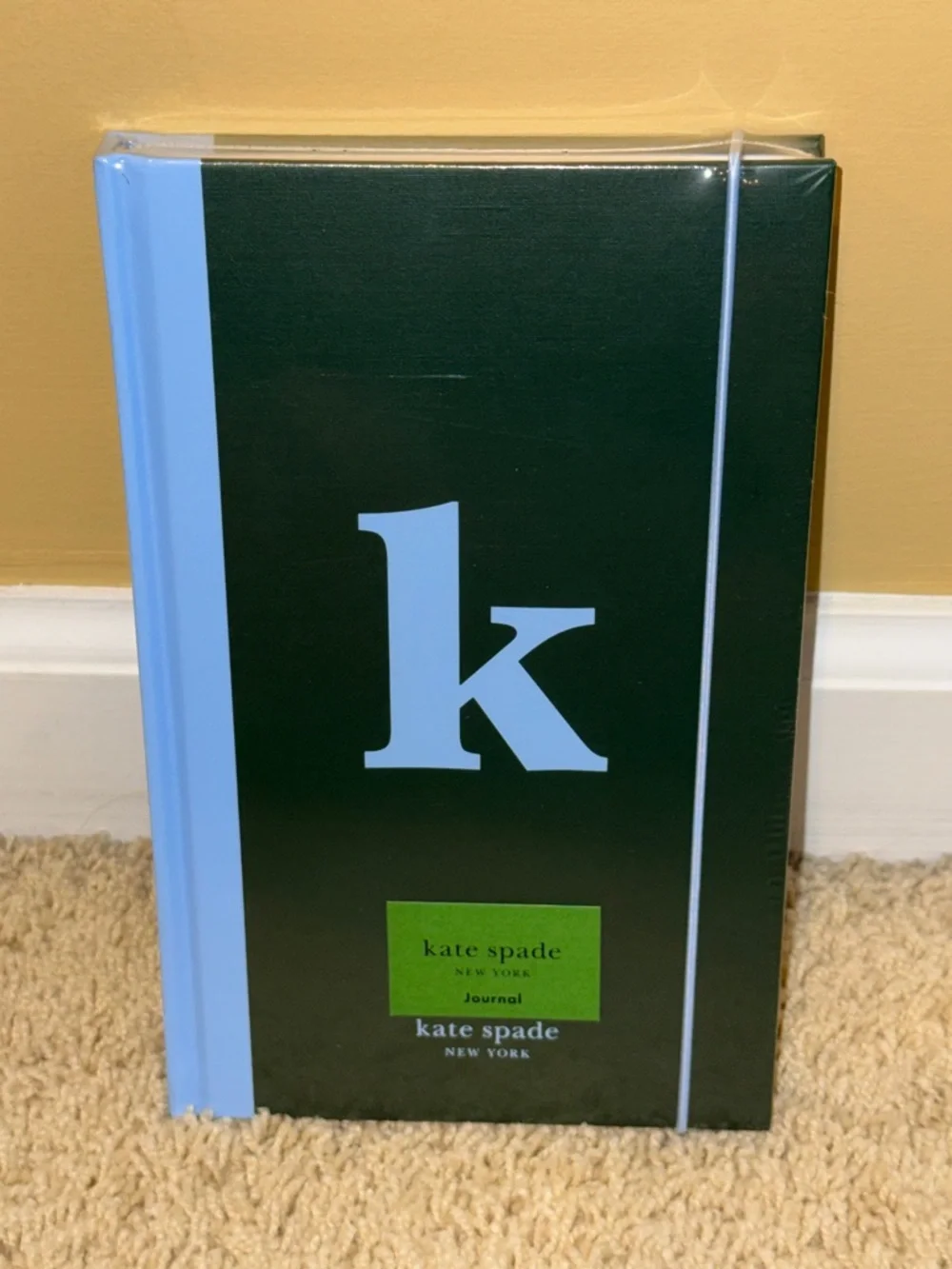 kate spade Dark Green Journal with Light Blue ‘k’